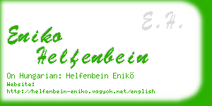 eniko helfenbein business card